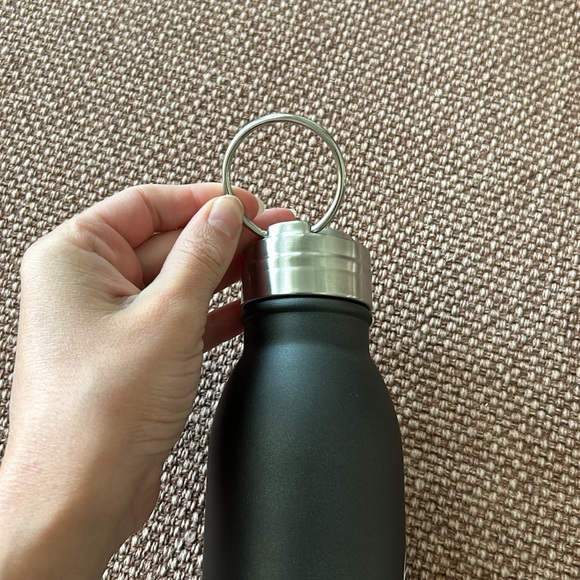 Stainless Steel “HeartWorks” Water/Coffee Bottle in black - Picture 2 of 5